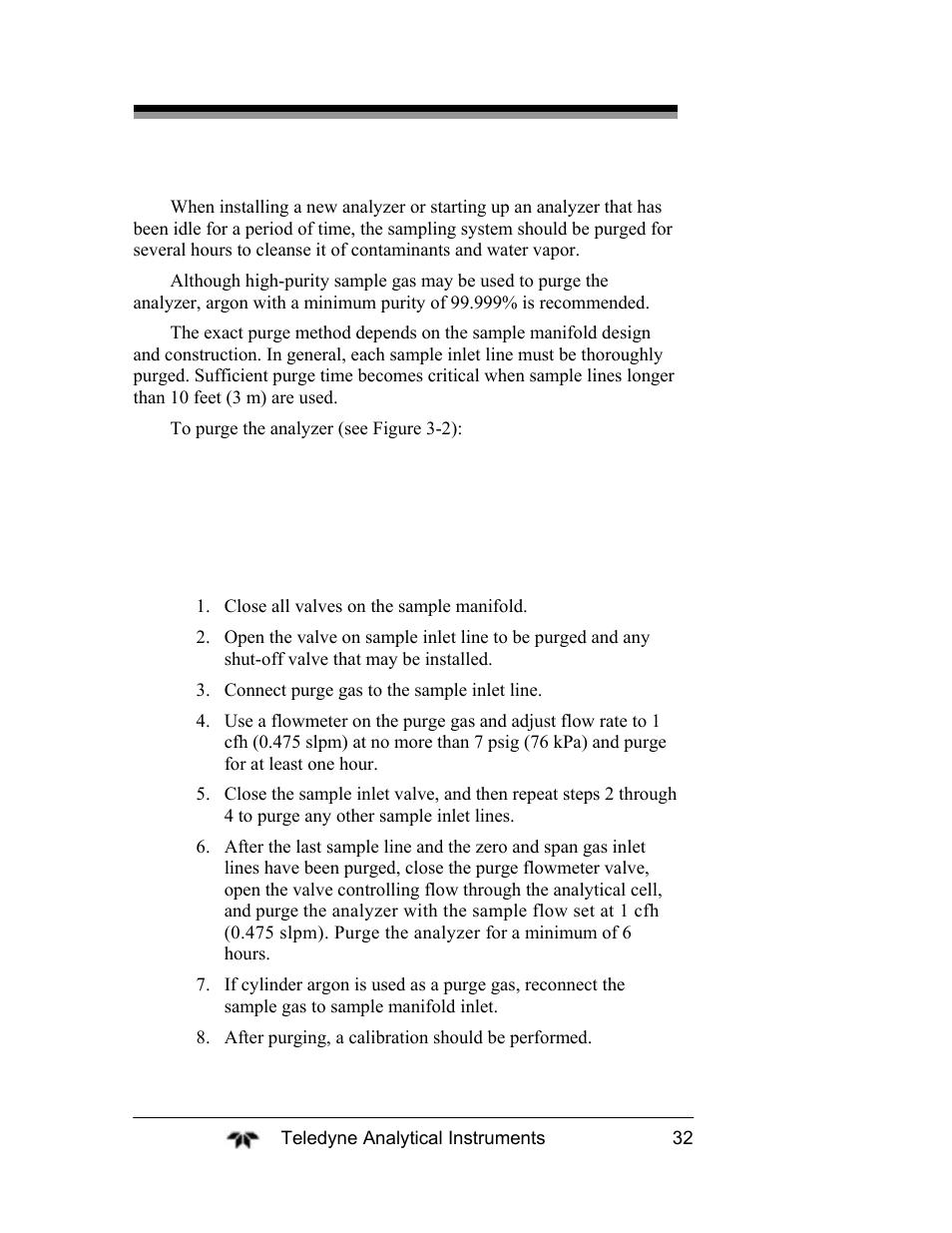Teledyne 2120XL - Trace Nitrogen Analyzer User Manual | Page 44 / 85