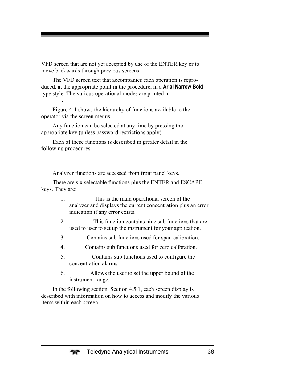 Teledyne 2120XL - Trace Nitrogen Analyzer User Manual | Page 50 / 85