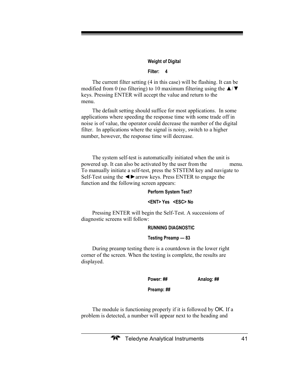 Teledyne 2120XL - Trace Nitrogen Analyzer User Manual | Page 53 / 85