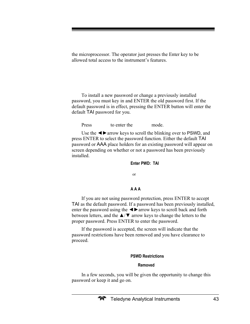 Teledyne 2120XL - Trace Nitrogen Analyzer User Manual | Page 55 / 85