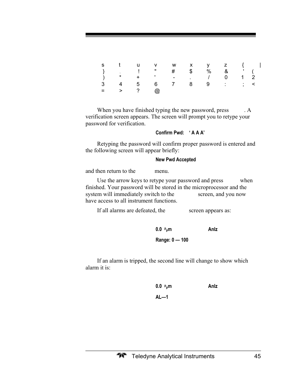 Teledyne 2120XL - Trace Nitrogen Analyzer User Manual | Page 57 / 85