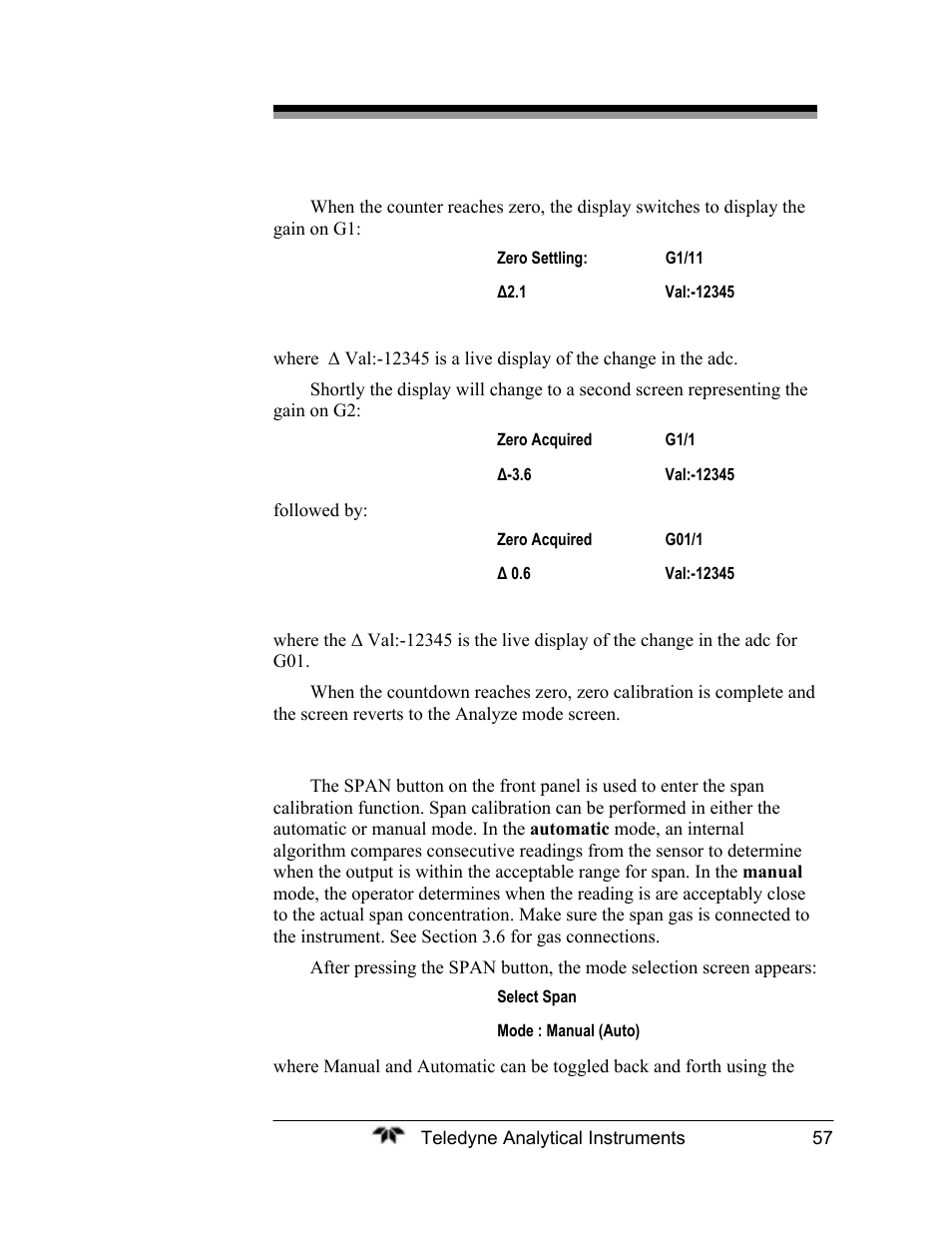 Teledyne 2120XL - Trace Nitrogen Analyzer User Manual | Page 69 / 85