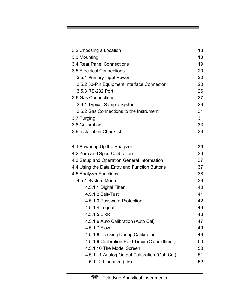 Teledyne 2120XL - Trace Nitrogen Analyzer User Manual | Page 7 / 85