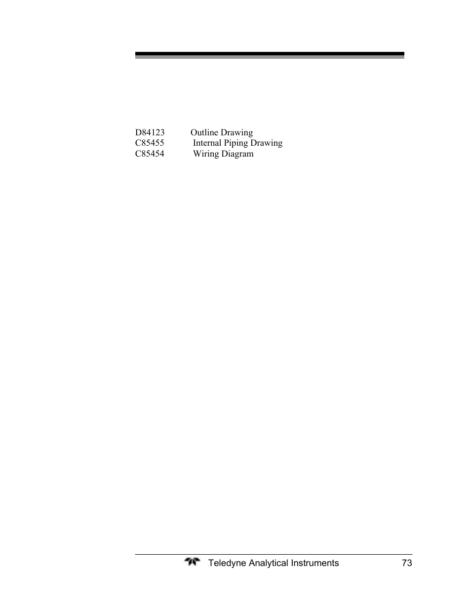 Teledyne 2120XL - Trace Nitrogen Analyzer User Manual | Page 85 / 85