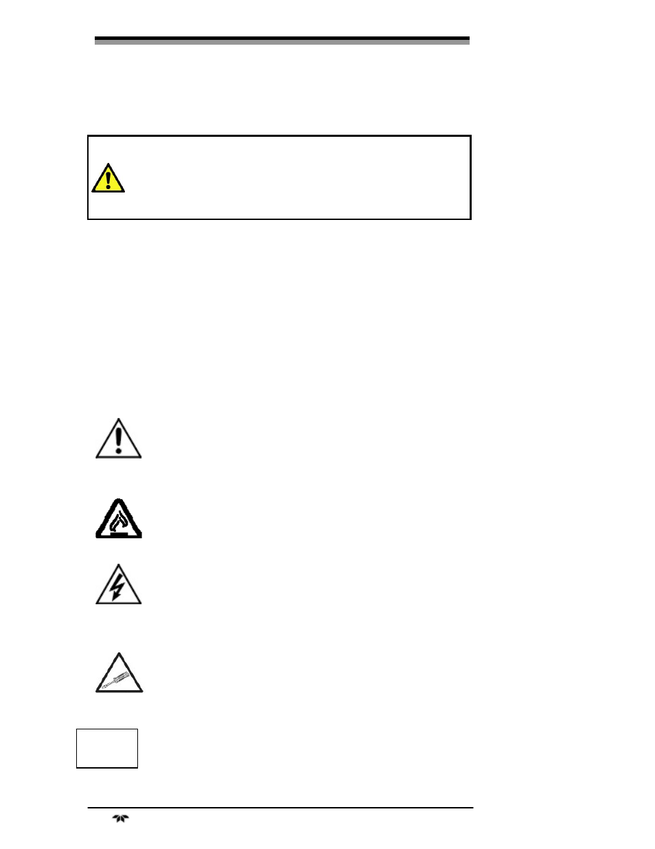 Safety messages | Teledyne 2240 – Portable Handheld Hydrogen Leak Detector, 3rd generation (updated 1/31/11) User Manual | Page 6 / 30