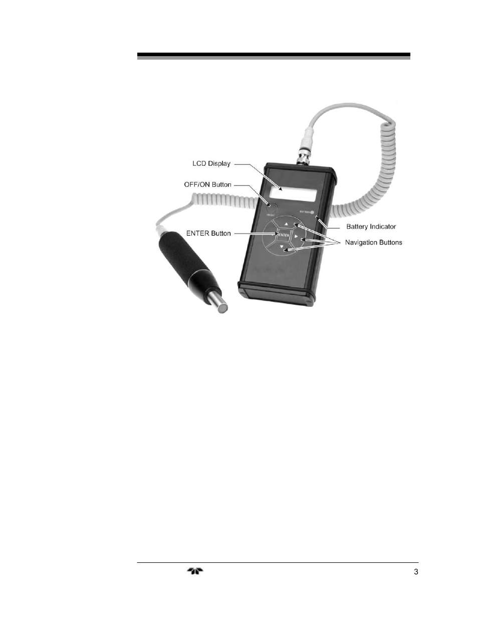 Teledyne 2240 - Portable Handheld Hydrogen Leak Detector, 3rd generation (revision 2/29/08) User Manual | Page 13 / 40