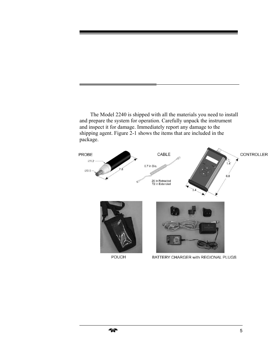 Startup and operation | Teledyne 2240 - Portable Handheld Hydrogen Leak Detector, 3rd generation (revision 2/29/08) User Manual | Page 15 / 40