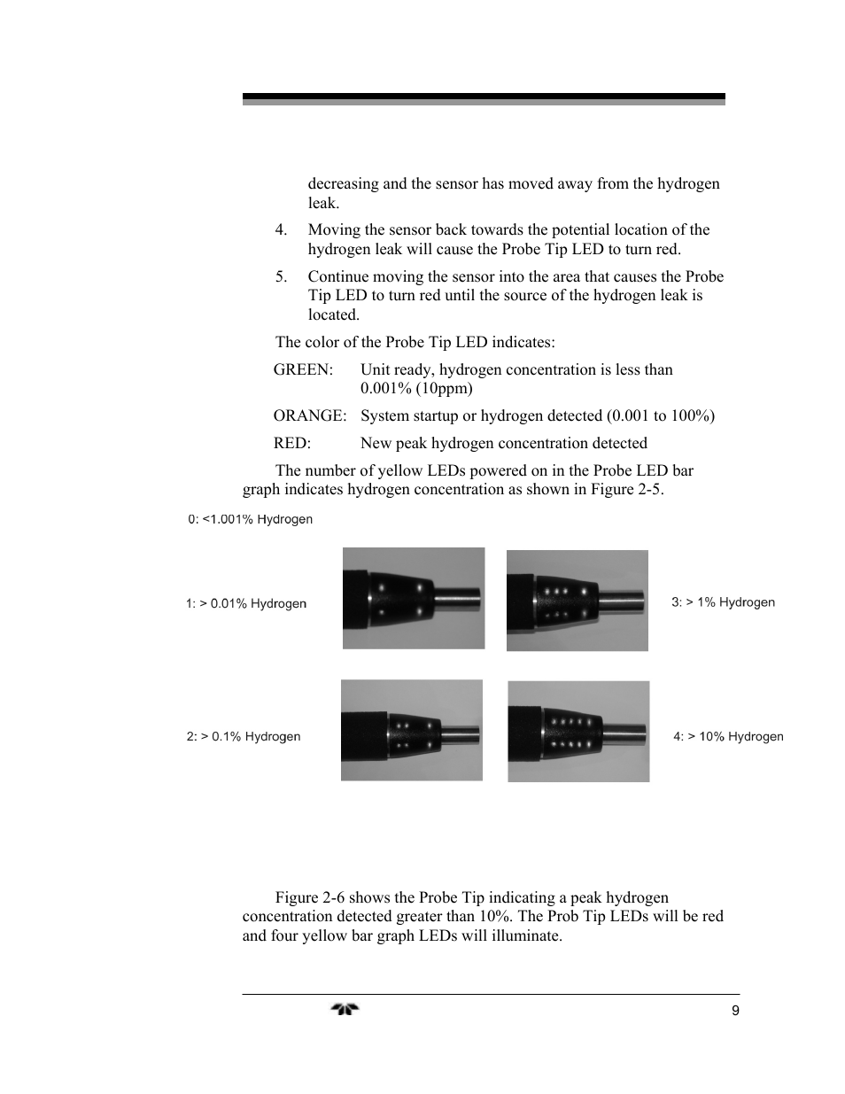 Teledyne 2240 - Portable Handheld Hydrogen Leak Detector, 3rd generation (revision 2/29/08) User Manual | Page 19 / 40