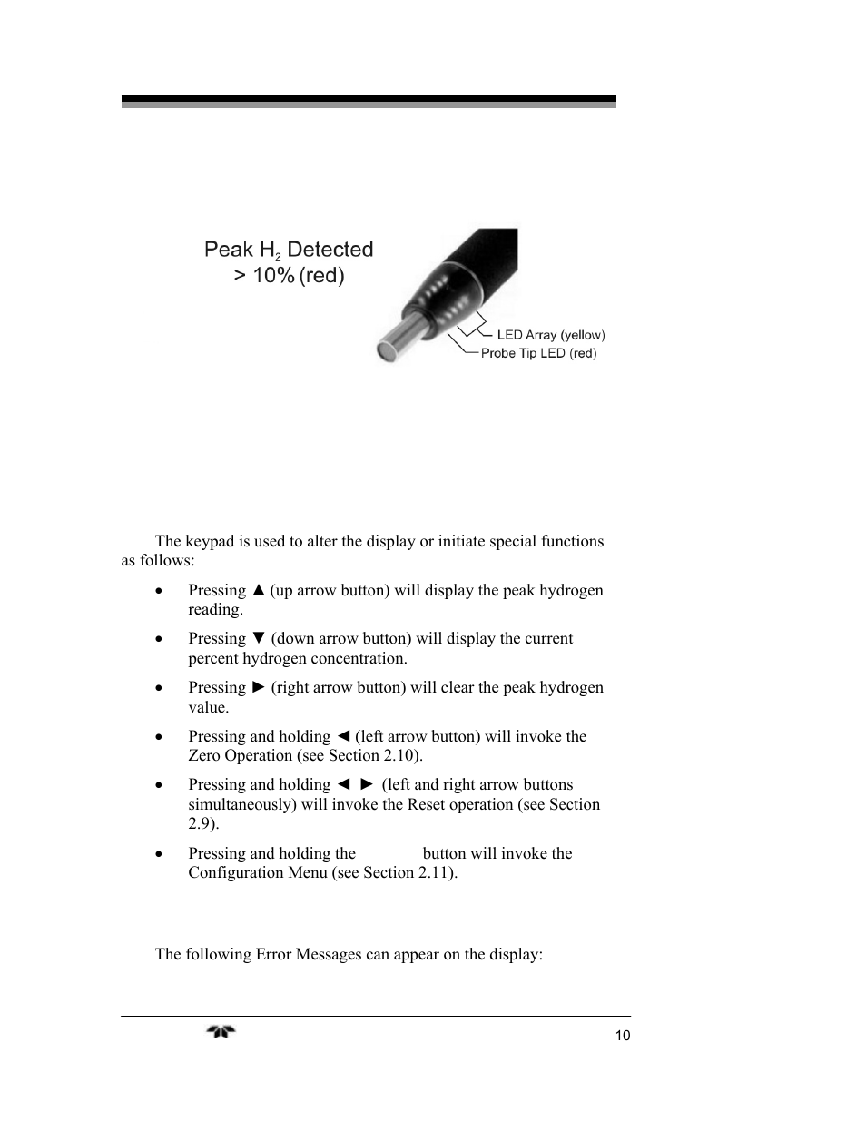 Teledyne 2240 - Portable Handheld Hydrogen Leak Detector, 3rd generation (revision 2/29/08) User Manual | Page 20 / 40