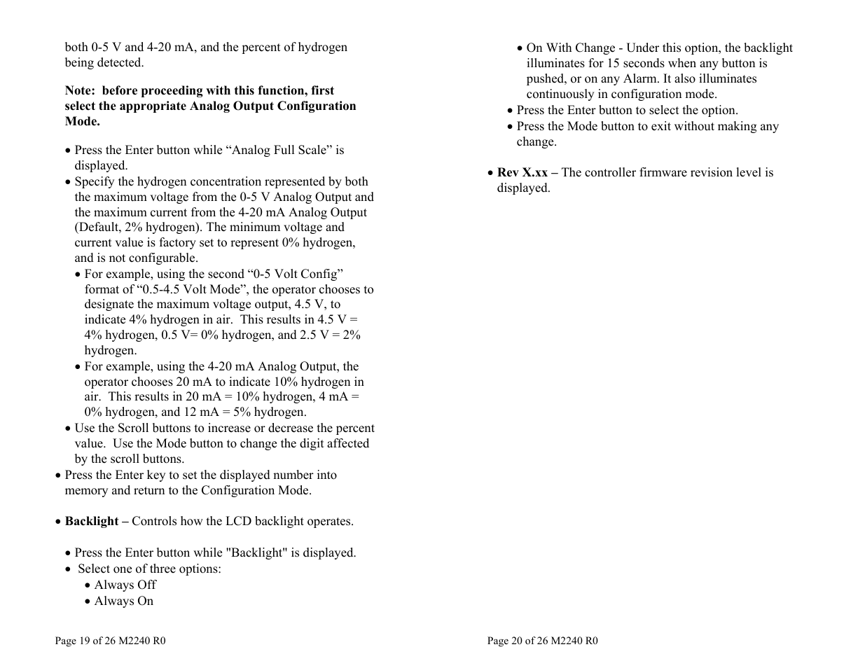 Teledyne 2240 – Portable Handheld Hydrogen Leak Detector, 2nd generation User Manual | Page 10 / 13