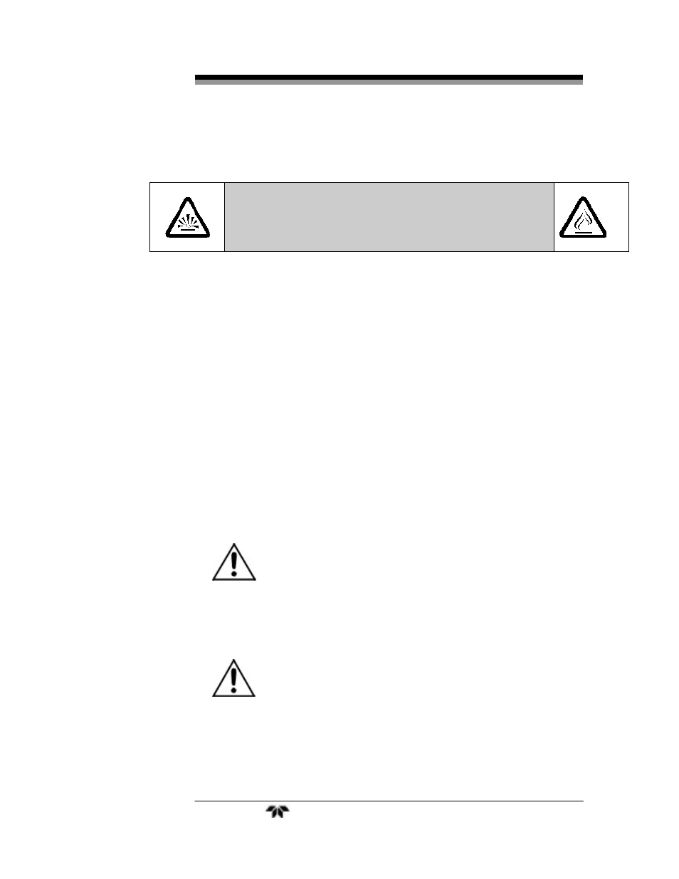 Danger | Teledyne 2750 - Portable turbine generator gas analzyer User Manual | Page 10 / 40