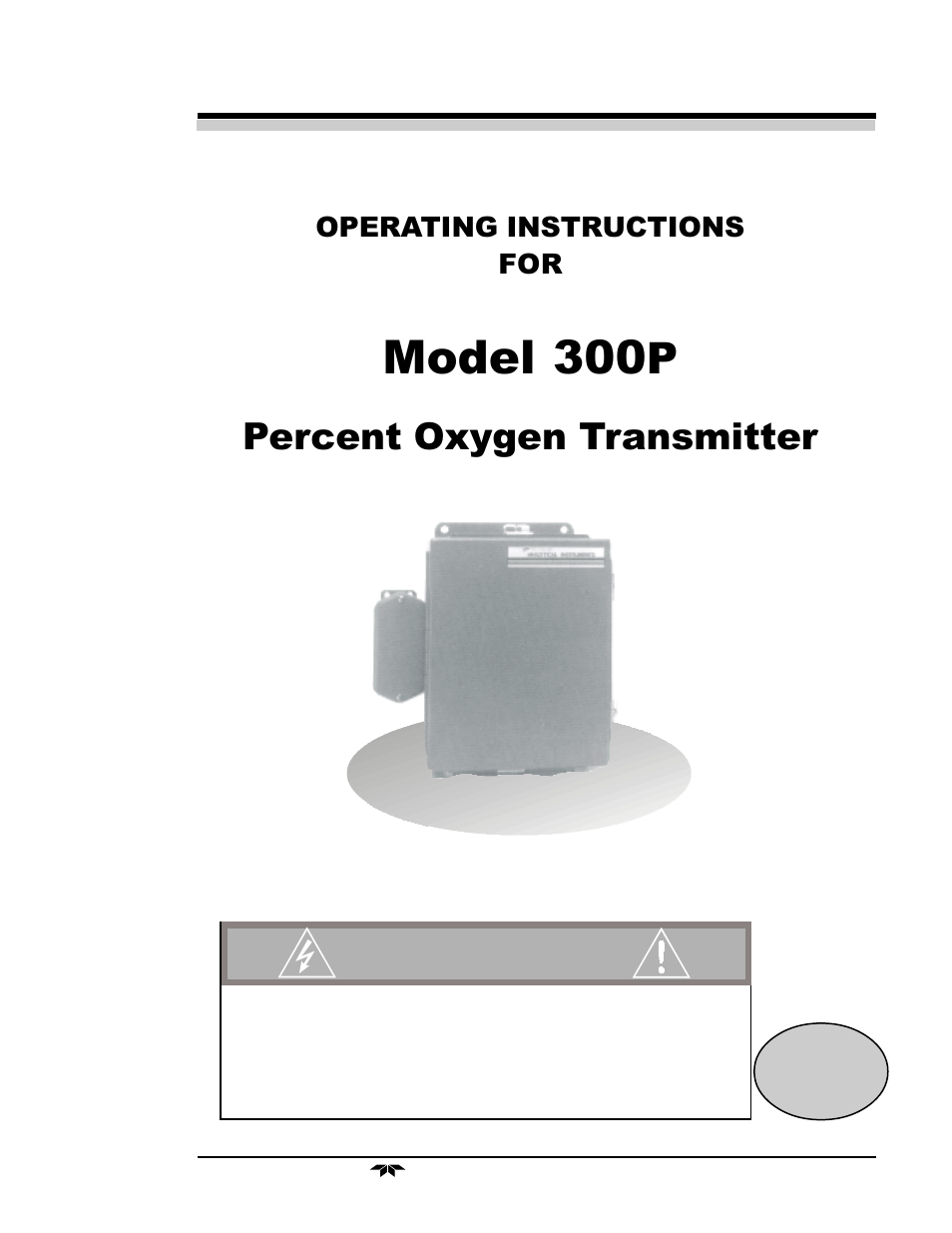 Teledyne 300P - Percent oxygen analyzer User Manual | 24 pages