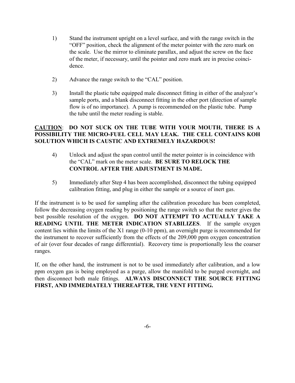 Teledyne 311 - Portable trace oxygen analyzer User Manual | Page 9 / 19