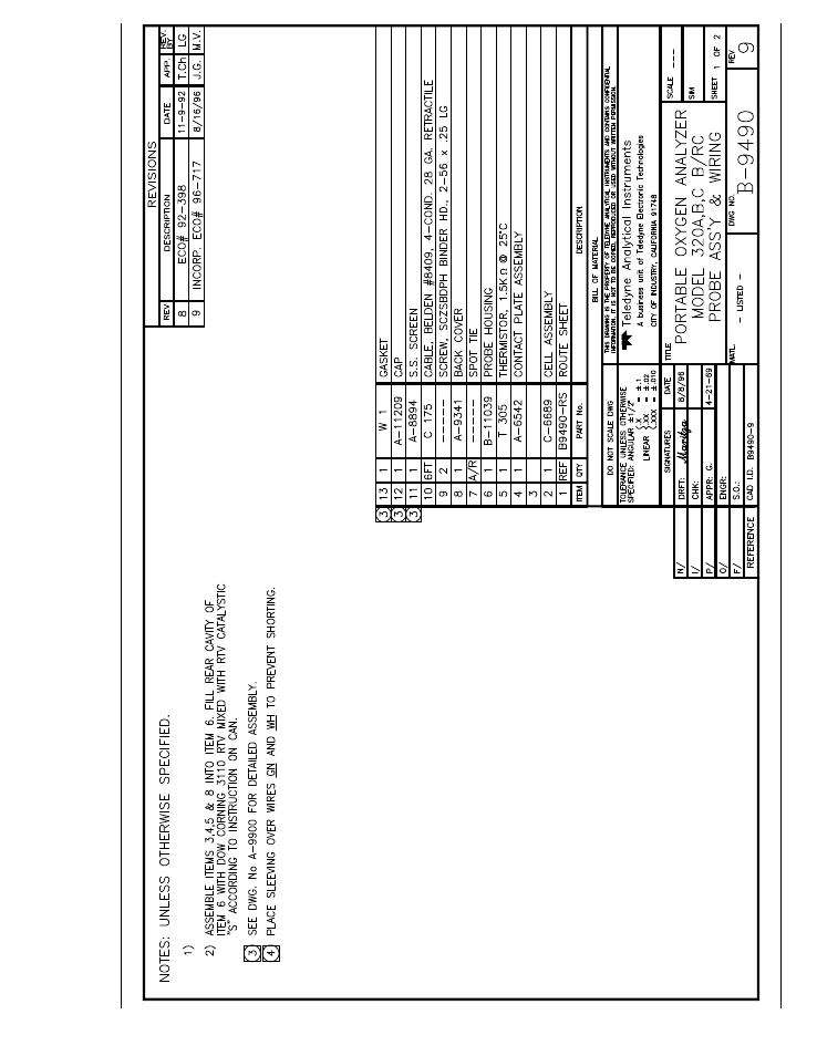 Teledyne 320 Series - Portable oxygen detectors User Manual | Page 21 / 24
