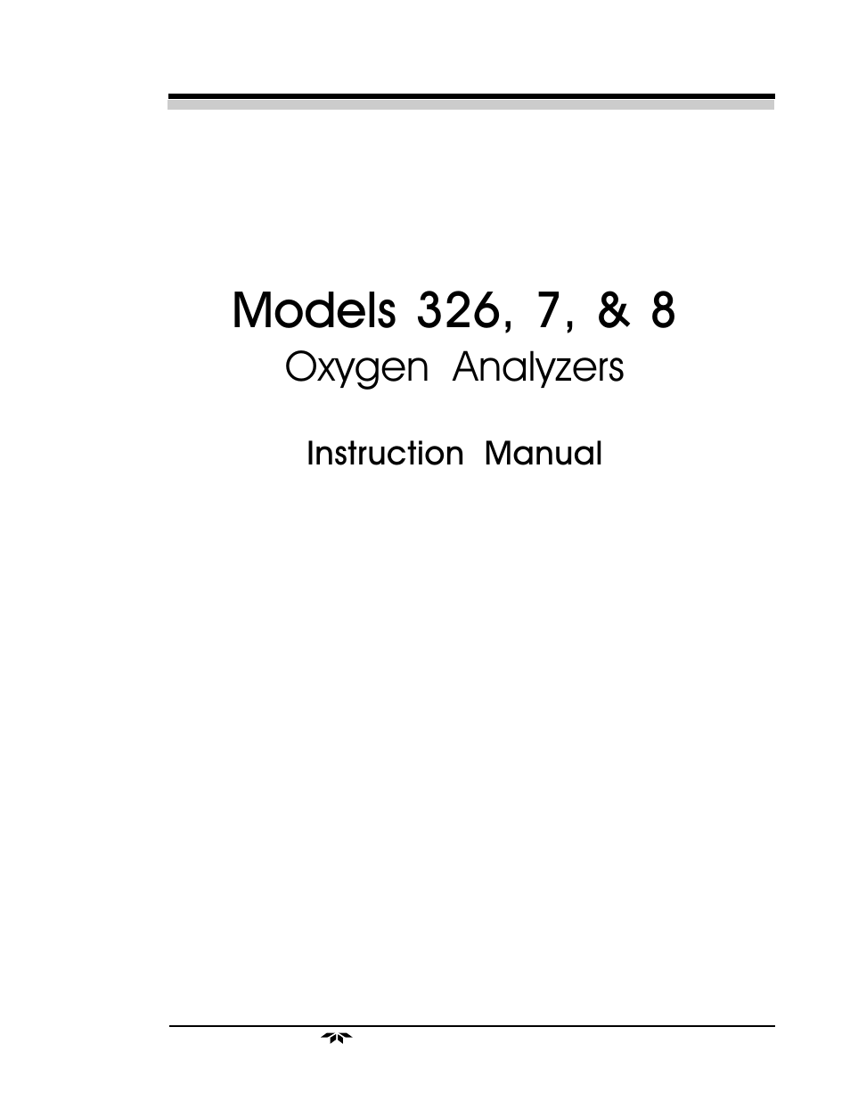 Teledyne 326, 327 and 328 - Oxygen analyzers User Manual | 45 pages