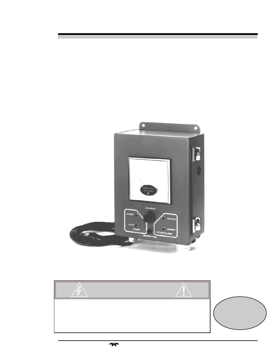 Teledyne 335 - Analog control room monitor for personnel safety User Manual | 24 pages