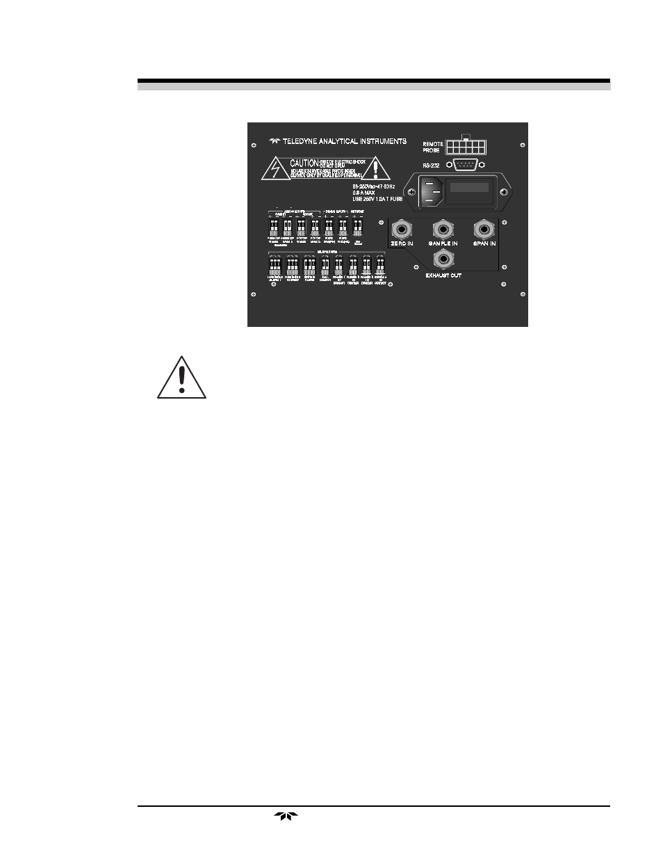 Teledyne 3000MA - Paramagnetic oxygen analyzer User Manual | Page 23 / 63