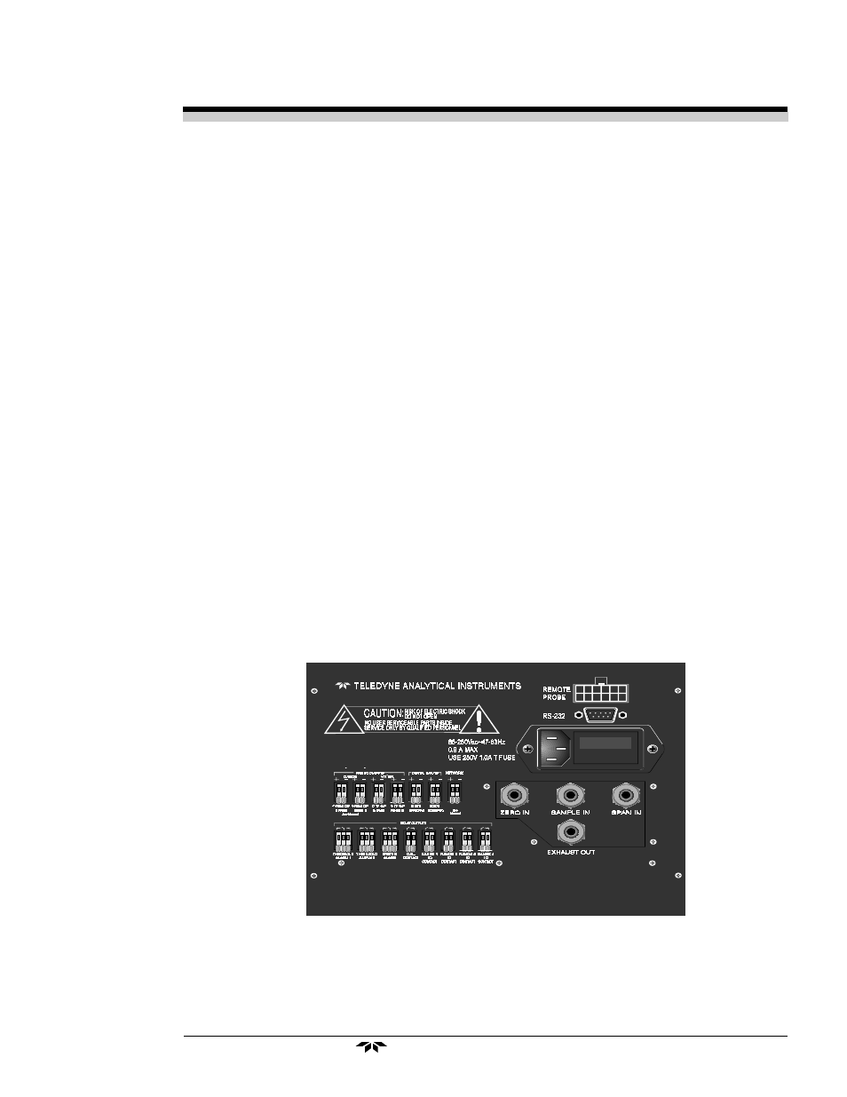 Teledyne 3000MA - Paramagnetic oxygen analyzer User Manual | Page 51 / 63
