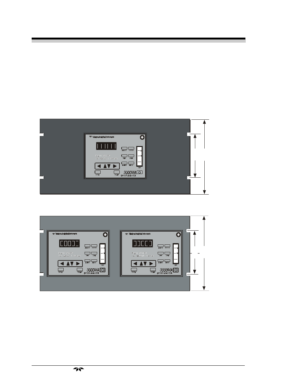 A-3 drawing list, A-4 19-inch relay rack panel mount | Teledyne 3000MA - Paramagnetic oxygen analyzer User Manual | Page 56 / 63