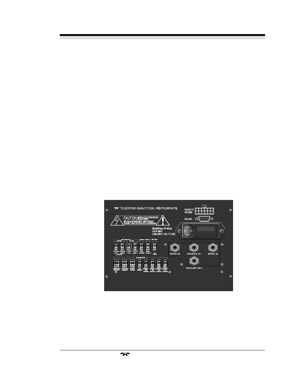 Teledyne 3000PA - General purpose percent oxygen analyzer User Manual | Page 11 / 69