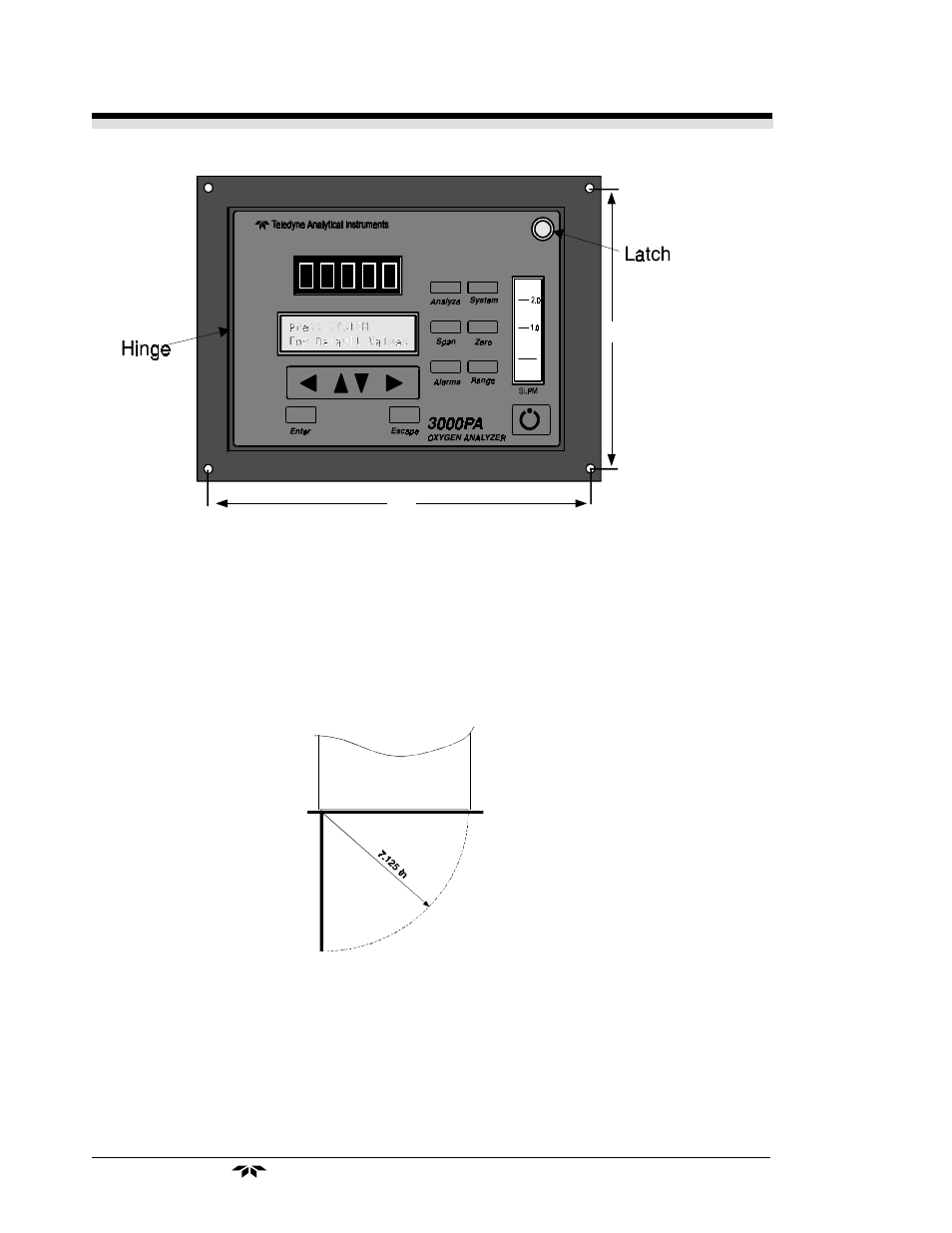 Teledyne 3000PA - General purpose percent oxygen analyzer User Manual | Page 24 / 69