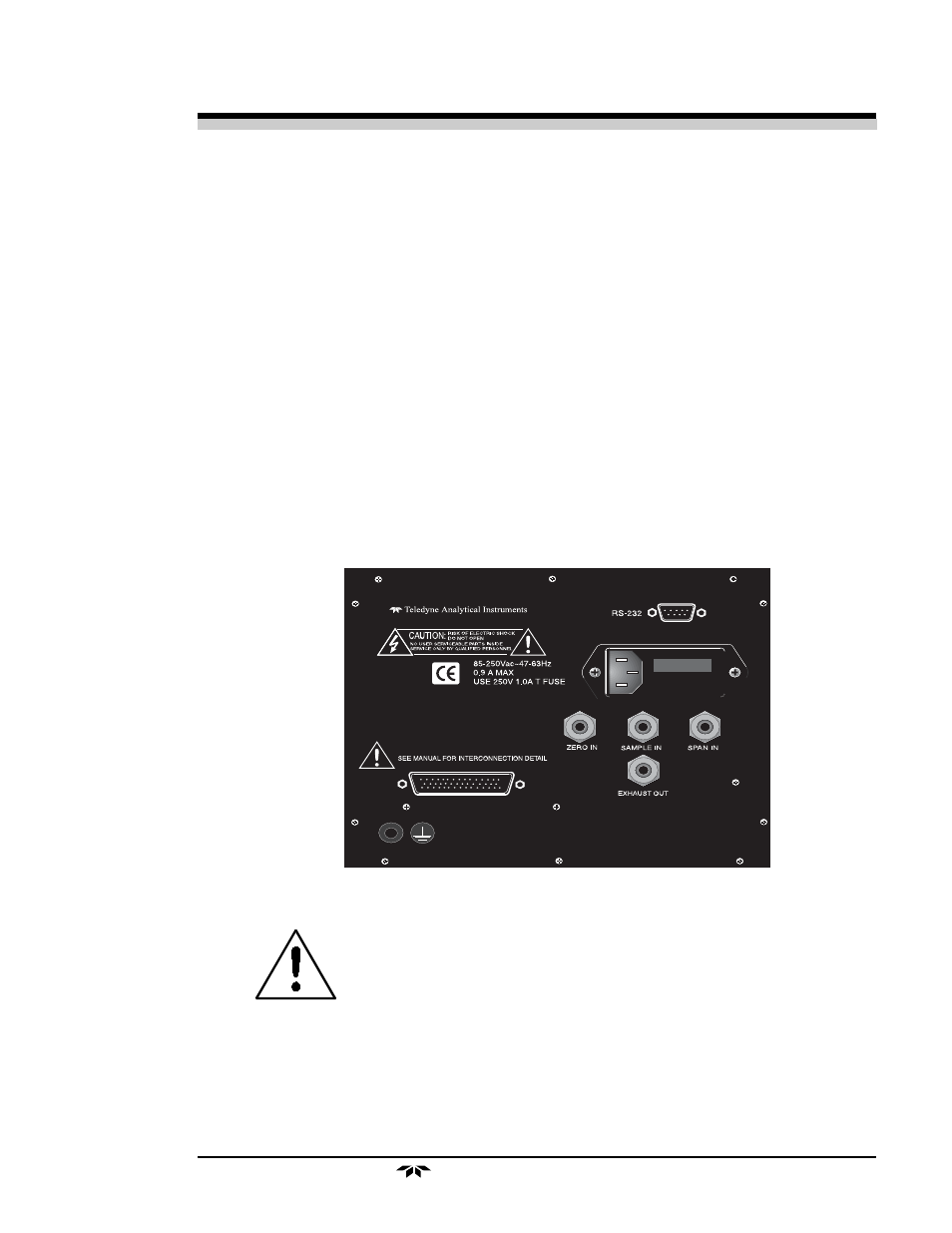 Teledyne 3000PAEU - General purpose percent oxygen analyzer User Manual | Page 11 / 78