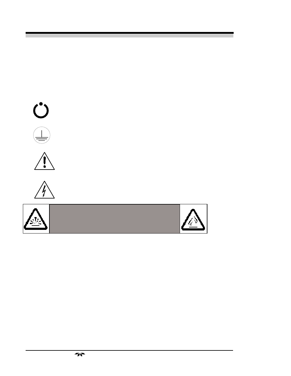 Danger | Teledyne 3000PAEU - General purpose percent oxygen analyzer User Manual | Page 4 / 78