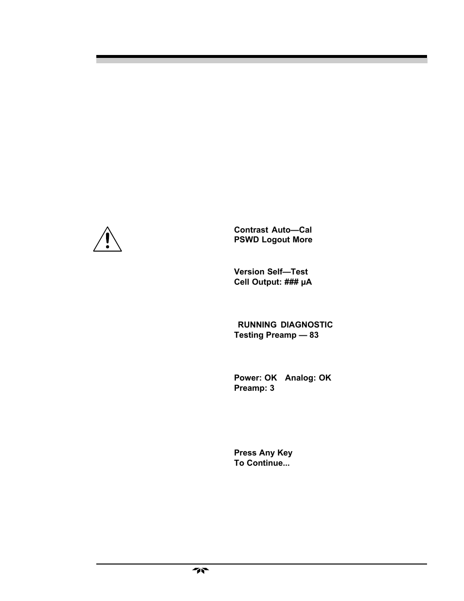 Teledyne 3000PB - Bulkhead mount percent oxygen analyzer User Manual | Page 49 / 82