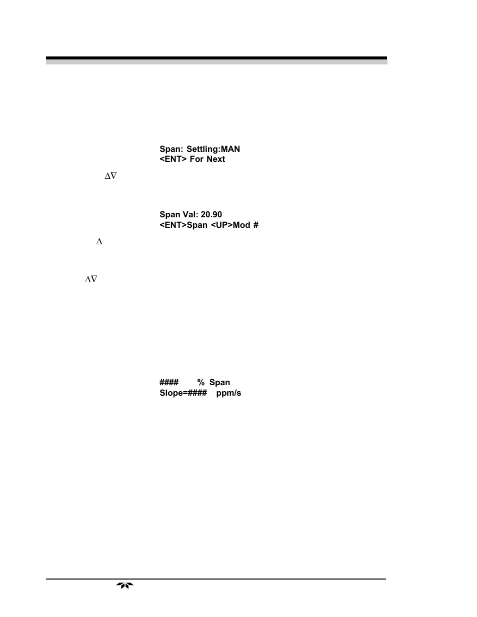 Teledyne 3000PB - Bulkhead mount percent oxygen analyzer User Manual | Page 52 / 82