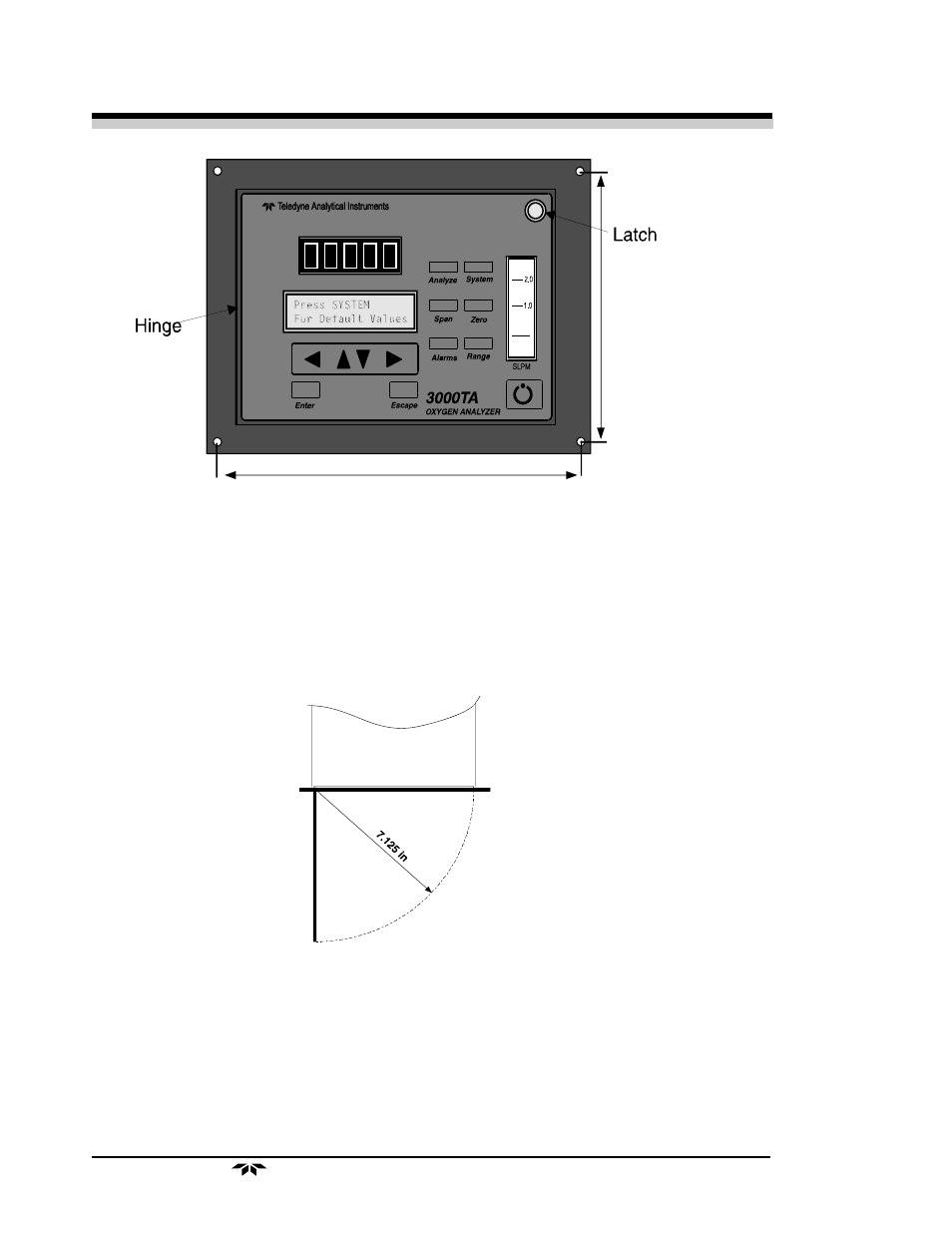 Teledyne 3000TA - General purpose trace oxygen analyzer User Manual | Page 24 / 75