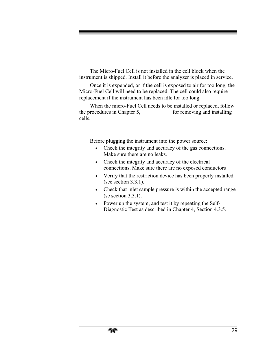 Teledyne 3000TA-EU - General purpose trace oxygen analyzer User Manual | Page 41 / 89