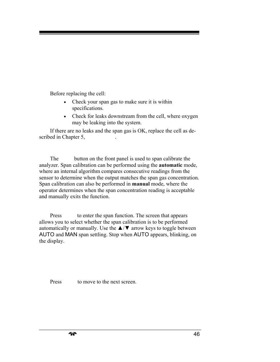 Teledyne 3000TA-EU - General purpose trace oxygen analyzer User Manual | Page 58 / 89