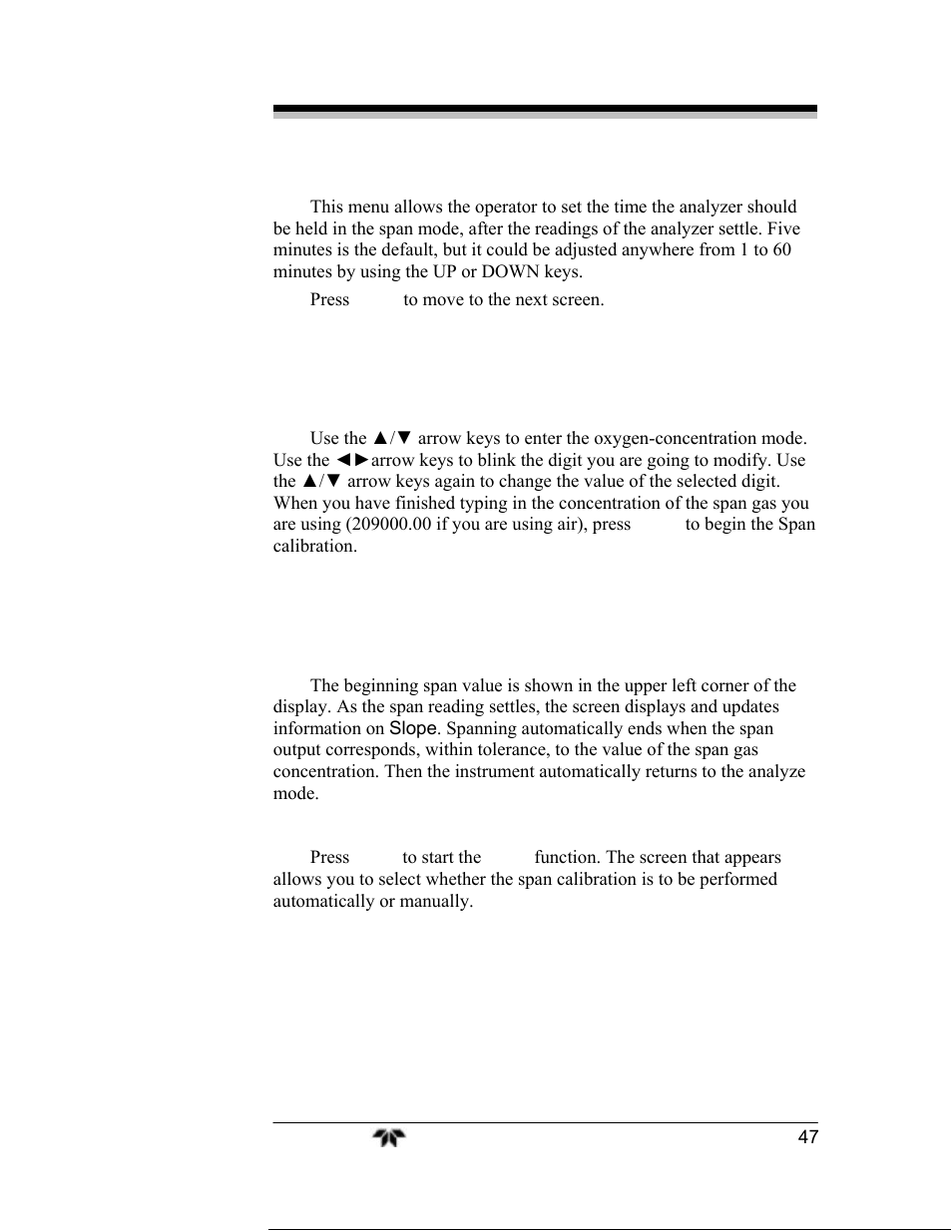 Teledyne 3000TA-EU - General purpose trace oxygen analyzer User Manual | Page 59 / 89