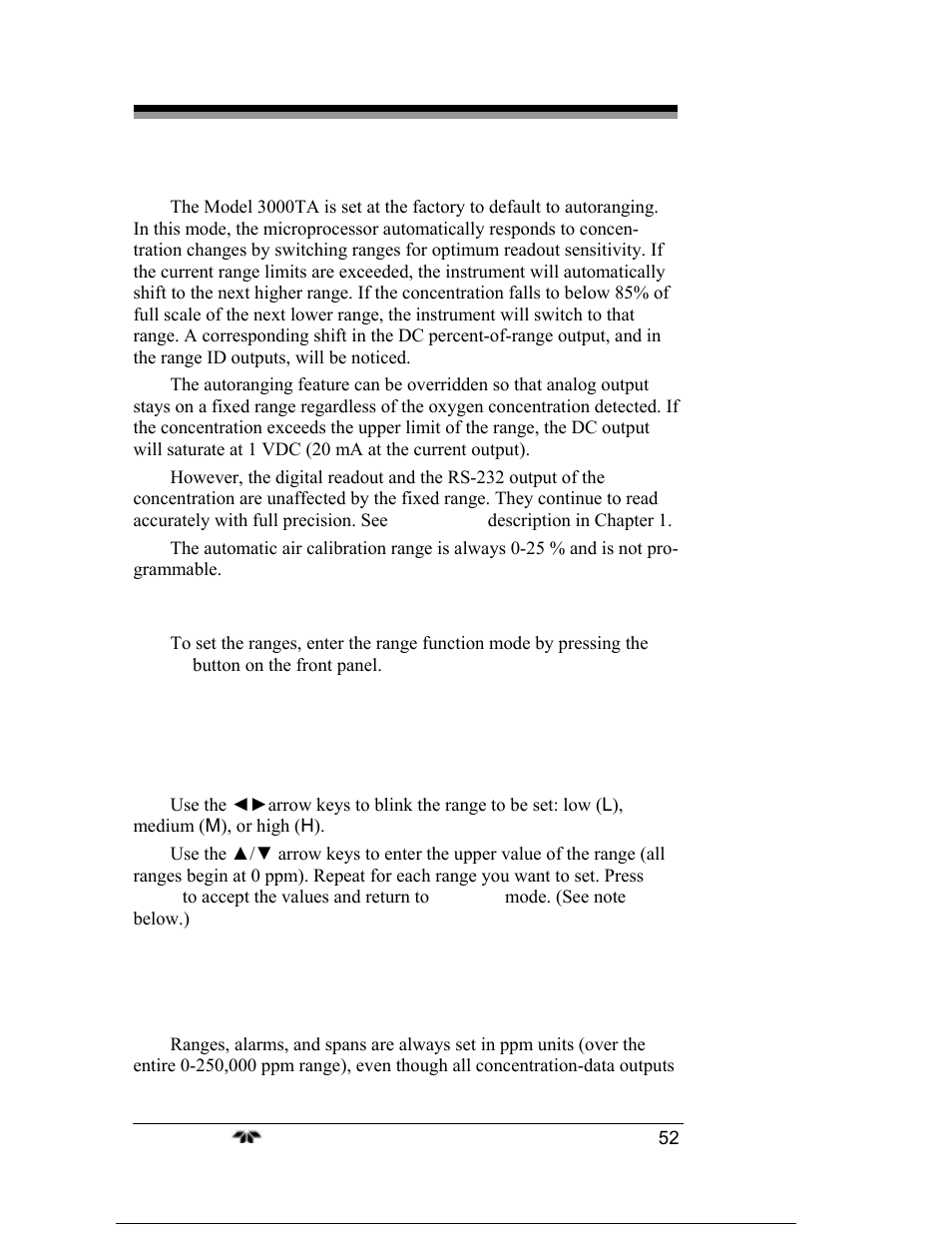 Teledyne 3000TA-EU - General purpose trace oxygen analyzer User Manual | Page 64 / 89