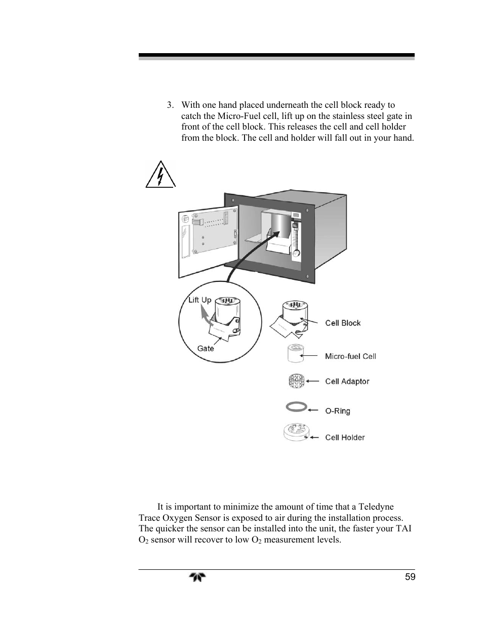 Teledyne 3000TA-EU - General purpose trace oxygen analyzer User Manual | Page 71 / 89