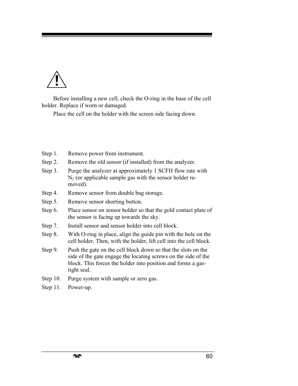 Teledyne 3000TA-EU - General purpose trace oxygen analyzer User Manual | Page 72 / 89