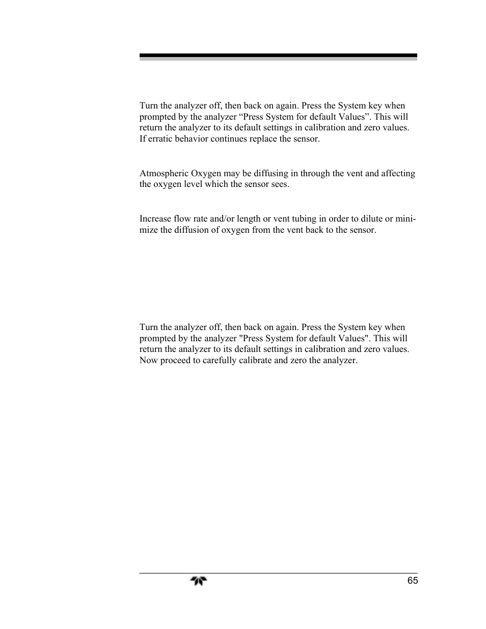 Teledyne 3000TA-EU - General purpose trace oxygen analyzer User Manual | Page 77 / 89