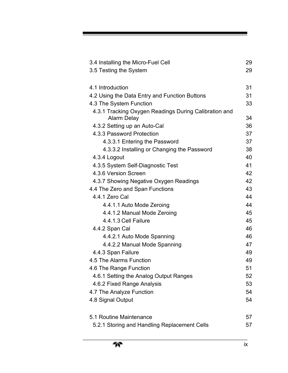 Teledyne 3000TA-EU - General purpose trace oxygen analyzer User Manual | Page 9 / 89