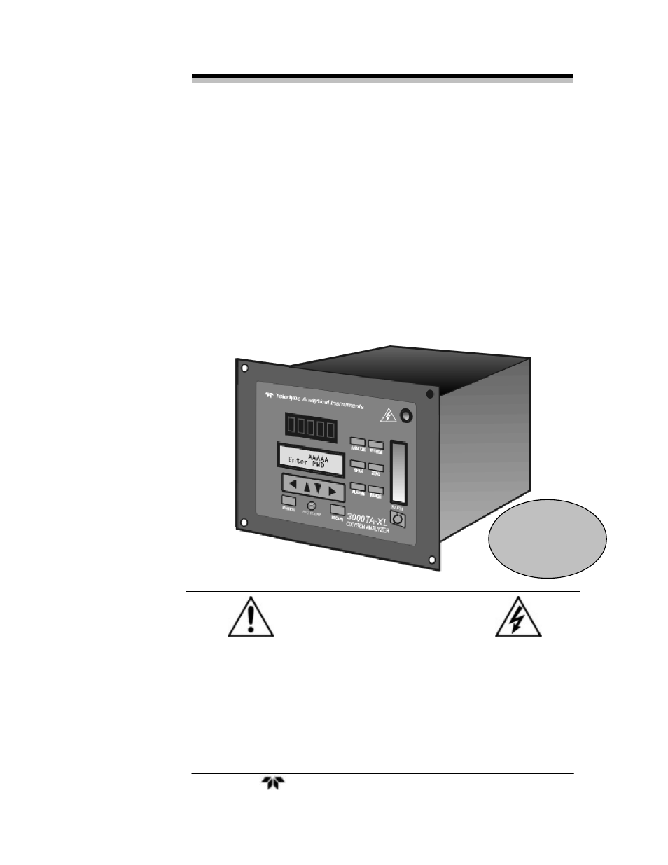 Teledyne 3000TA-XLEU - Trace oxygen analyzer User Manual | 108 pages