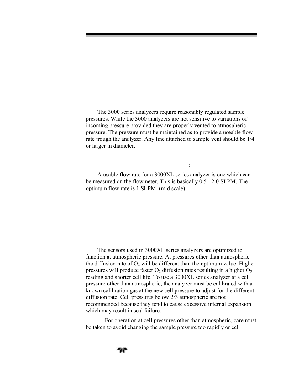 Teledyne 3000TA-XLEU - Trace oxygen analyzer User Manual | Page 103 / 108