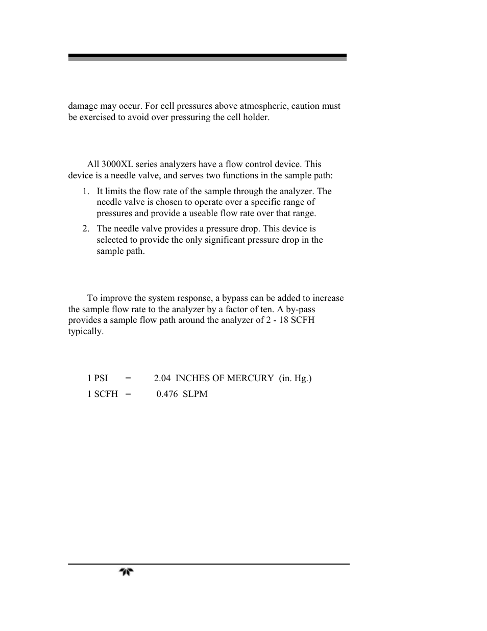 Teledyne 3000TA-XLEU - Trace oxygen analyzer User Manual | Page 104 / 108