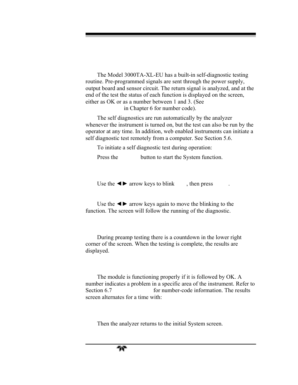 Teledyne 3000TA-XLEU - Trace oxygen analyzer User Manual | Page 63 / 108