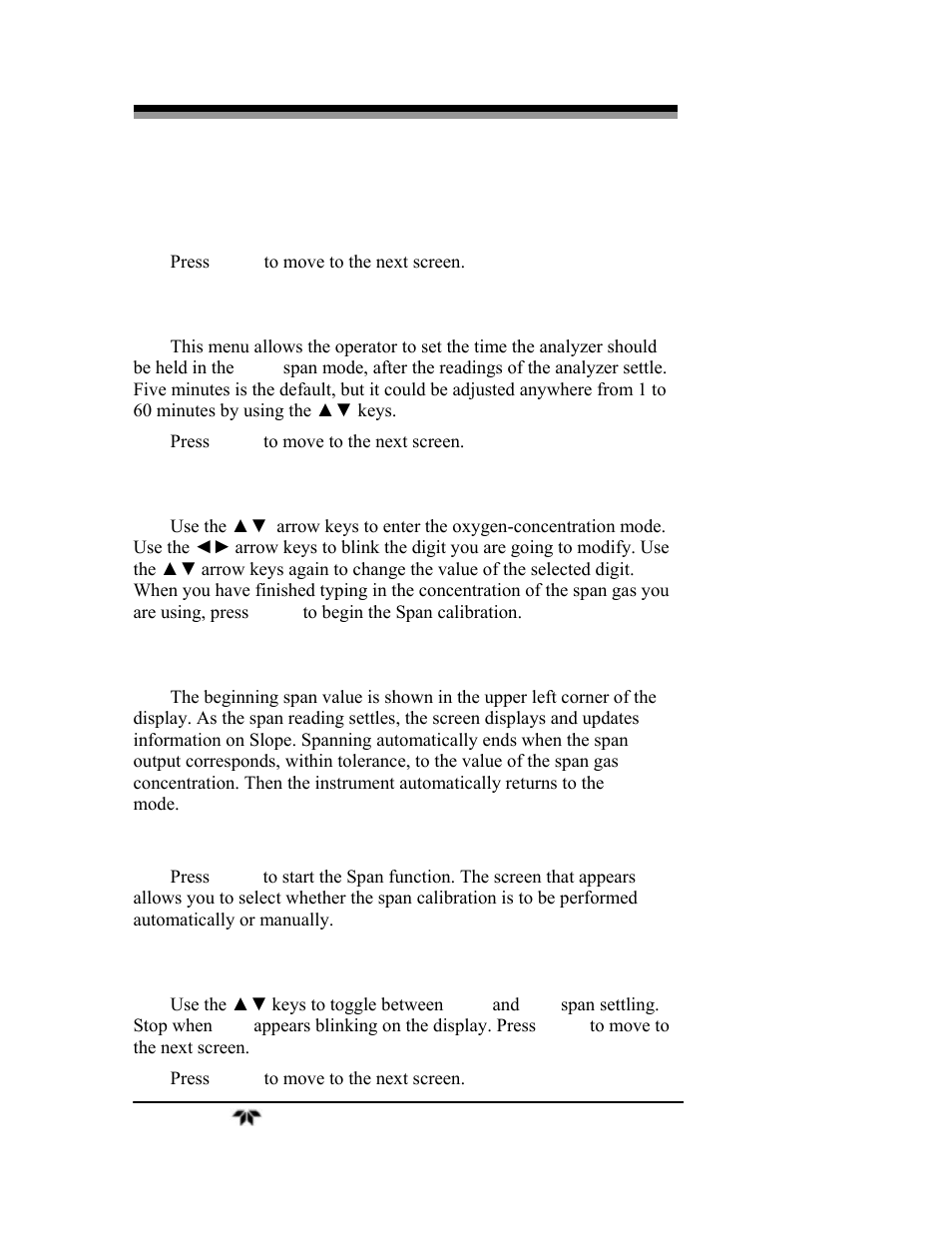 Teledyne 3000TA-XLEU - Trace oxygen analyzer User Manual | Page 68 / 108