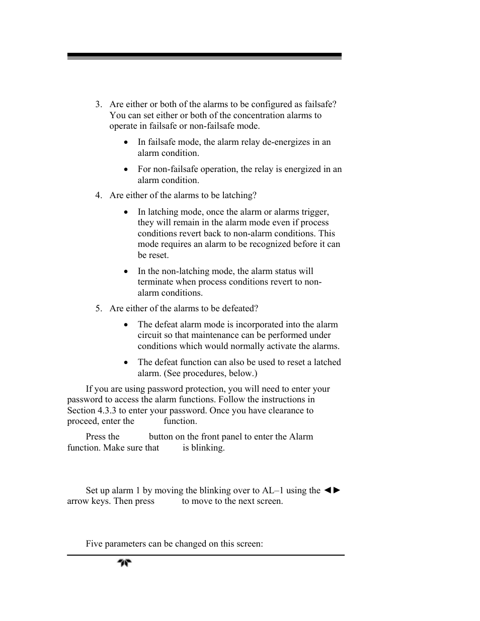 Teledyne 3000TA-XLEU - Trace oxygen analyzer User Manual | Page 72 / 108