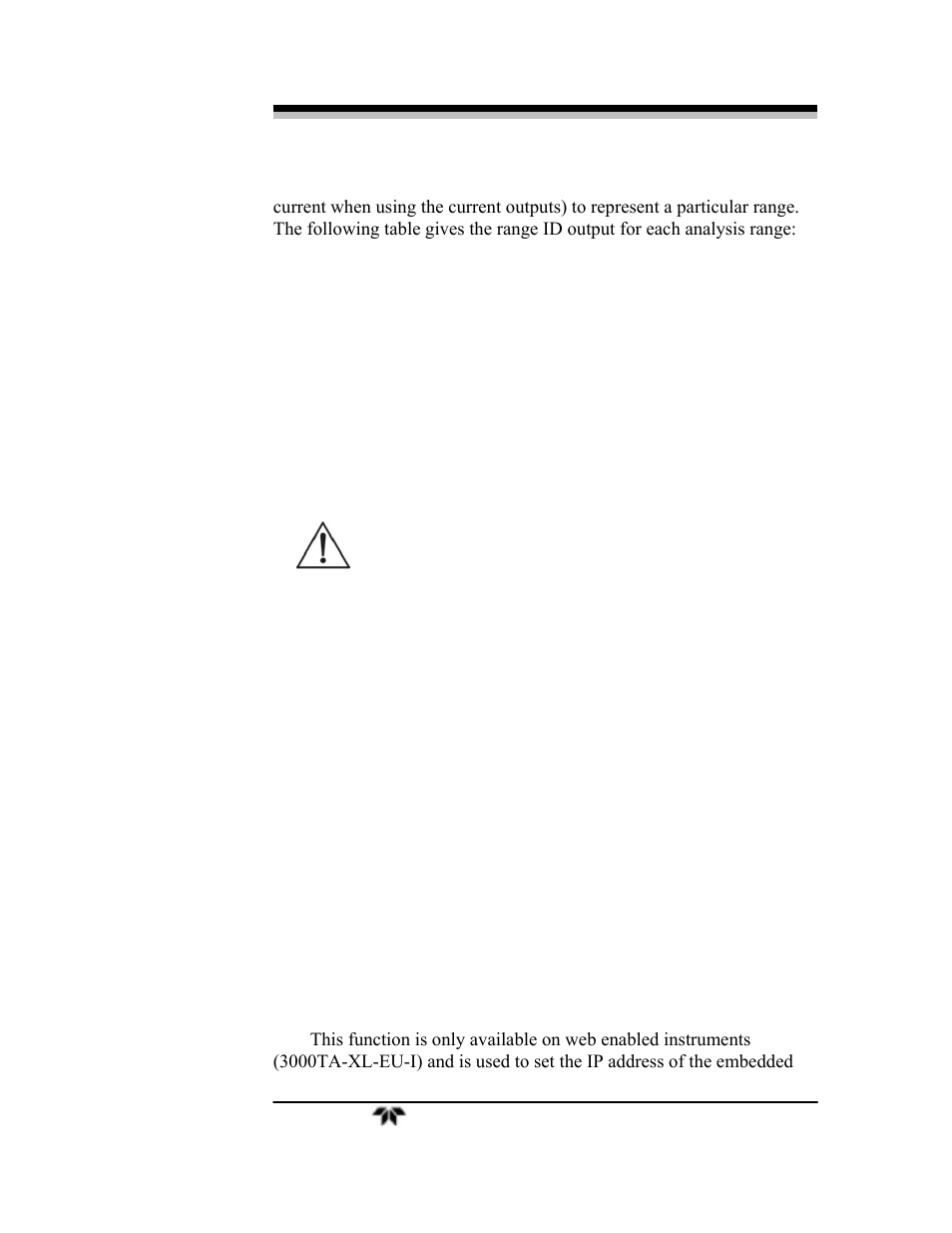 10 the ip address function | Teledyne 3000TA-XLEU - Trace oxygen analyzer User Manual | Page 77 / 108