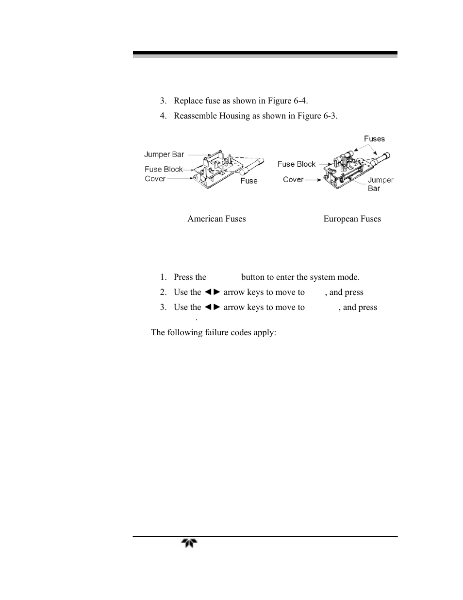 4 system self diagnostic test | Teledyne 3000TA-XLEU - Trace oxygen analyzer User Manual | Page 95 / 108