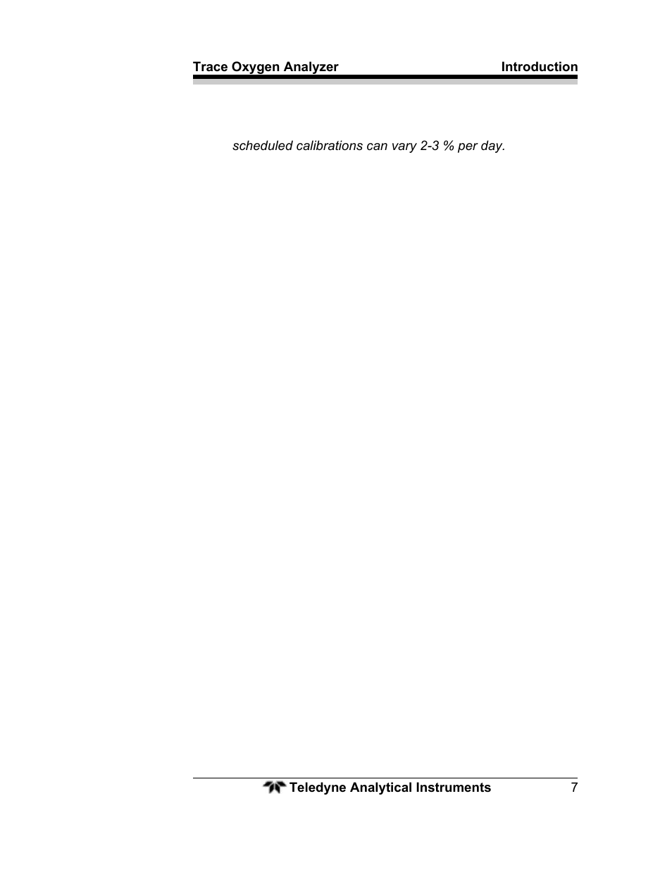 Teledyne 3000ZA - Trace oxygen analyzer User Manual | Page 19 / 81