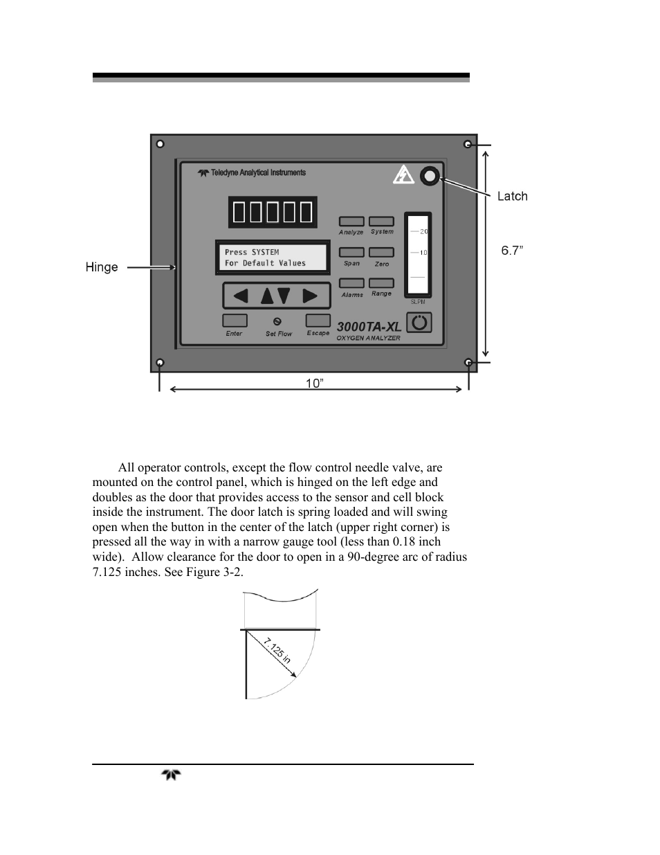 Teledyne 3000ZA-3X - Trace oxygen analyzer User Manual | Page 26 / 72