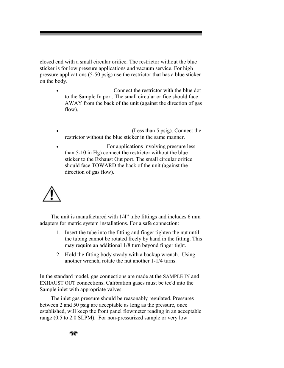 Teledyne 3000ZA-3X - Trace oxygen analyzer User Manual | Page 28 / 72