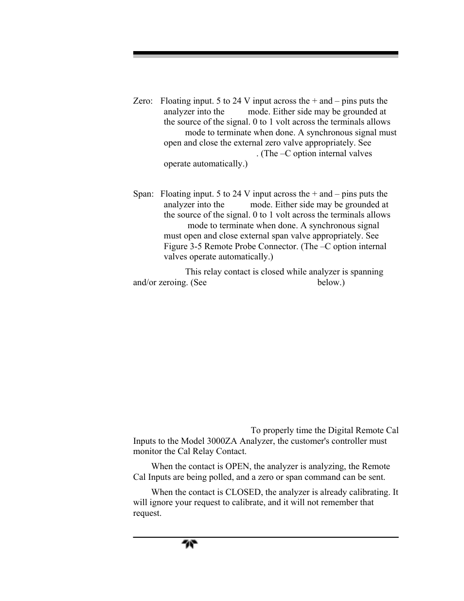Teledyne 3000ZA-3X - Trace oxygen analyzer User Manual | Page 33 / 72